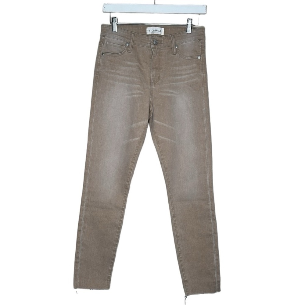 Stonefield Conrad Ankle High Rise Skinny Jeans in Vintage Flax Sz 27 X 27 Indie